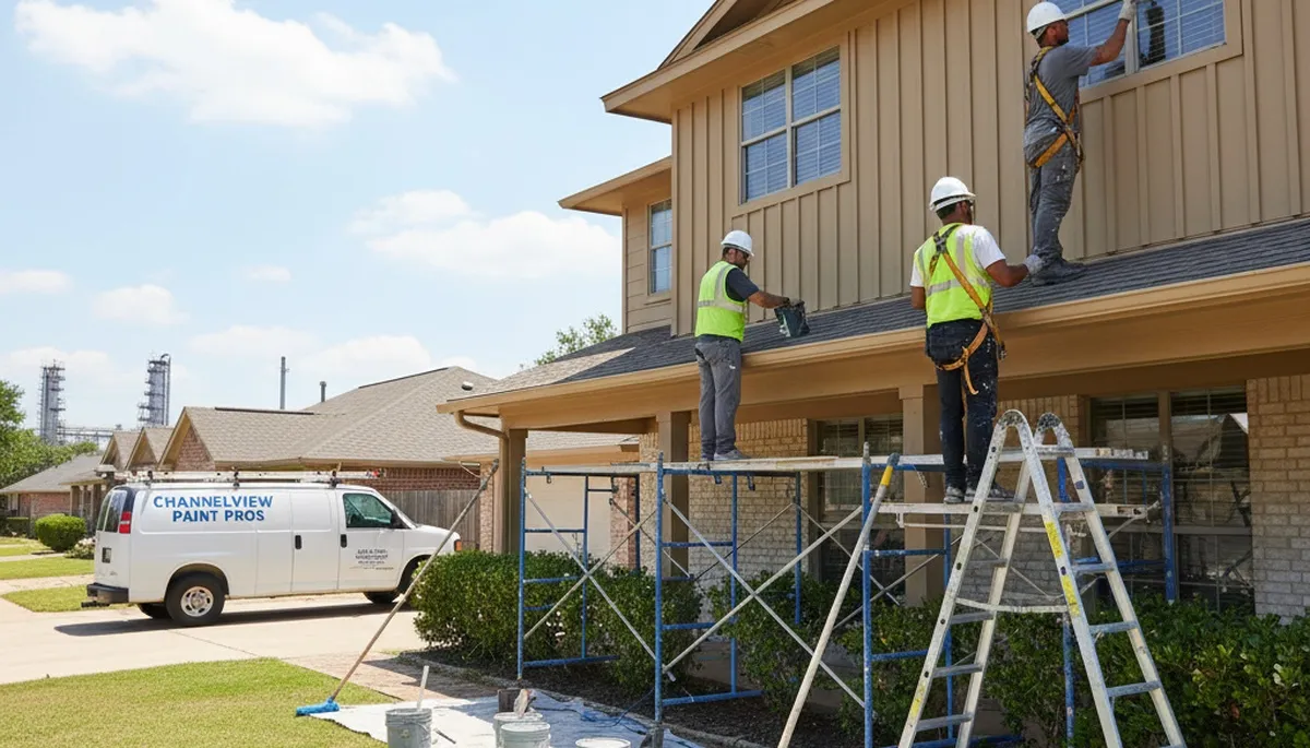 Professional painting services in Houston, TX for residential and commercial projects