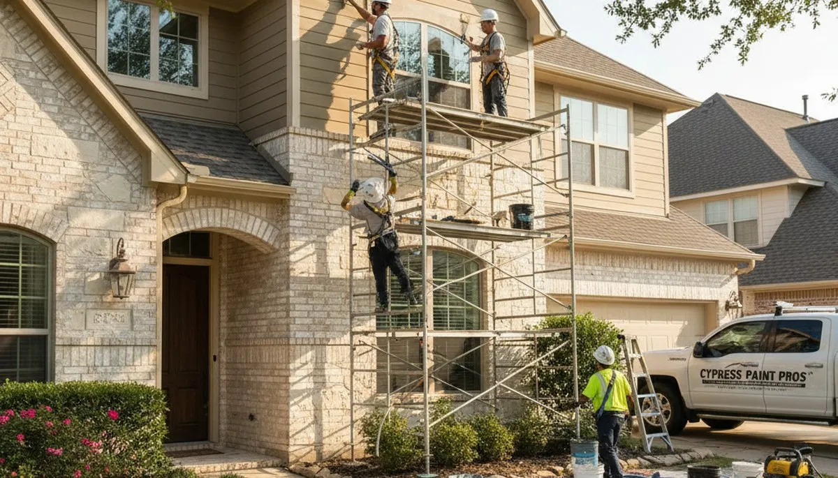 Houston, TX painting contractor delivering professional interior and exterior painting services