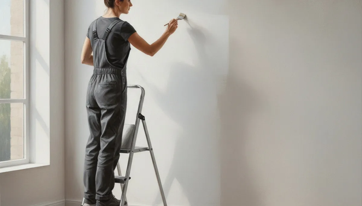 Professional paint touch-up on walls and trim in Houston, TX to refresh faded home surfaces