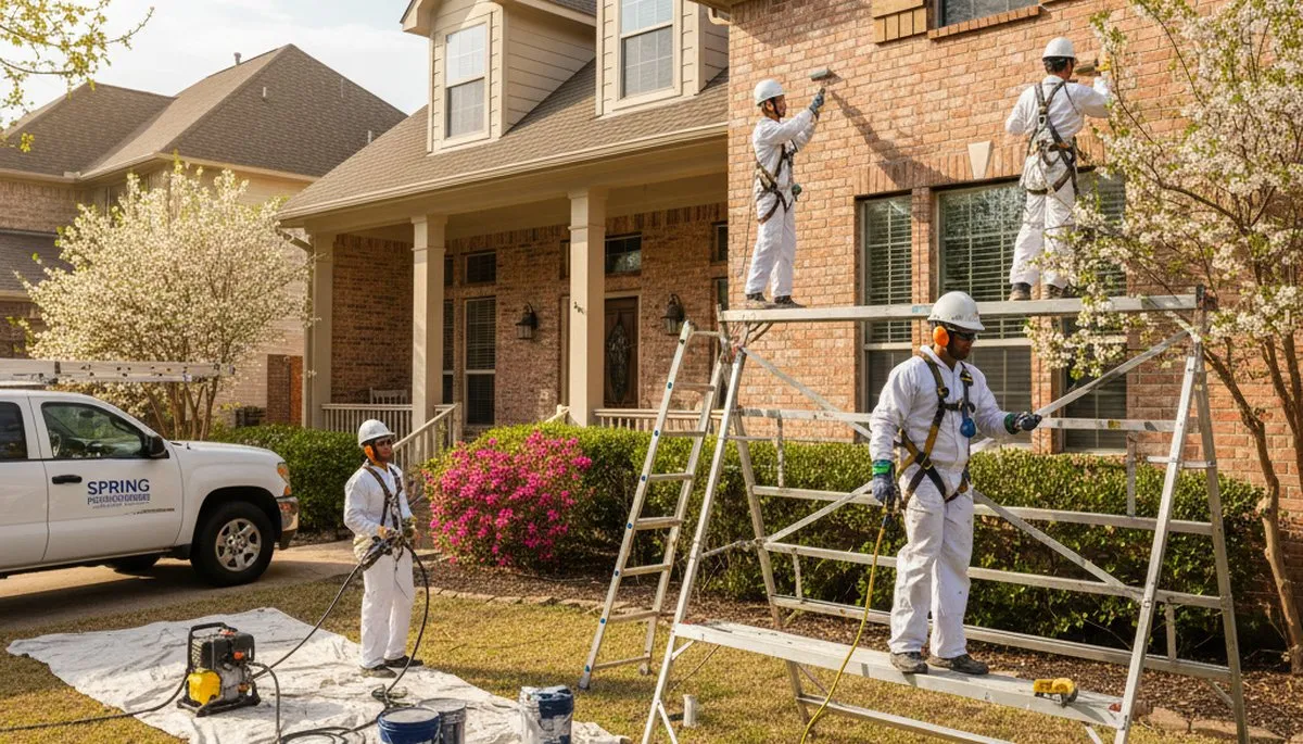 Houston, TX painting contractor providing professional interior and exterior house painting services